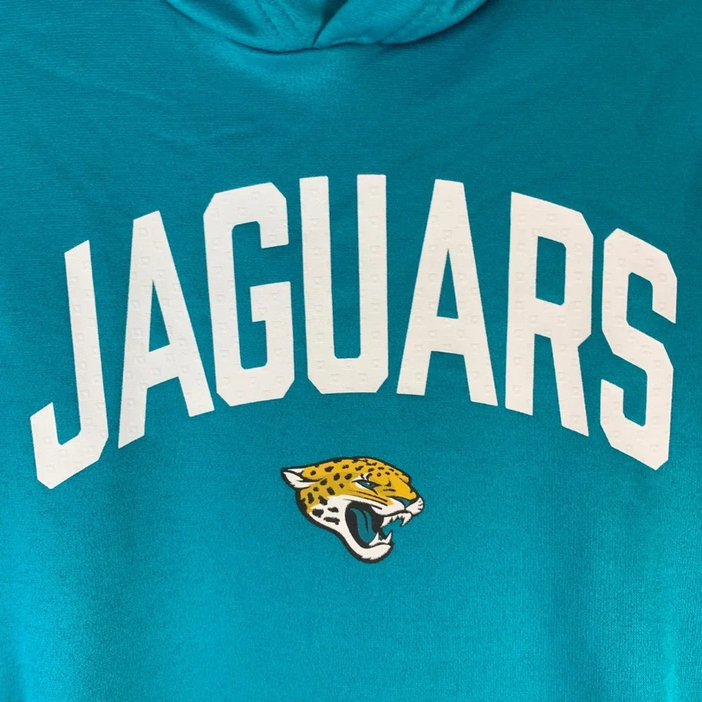 Nike Jacksonville Jaguars Hoodie‎ Mens Med Teal NFL Therma-FIT On-Field Pullover